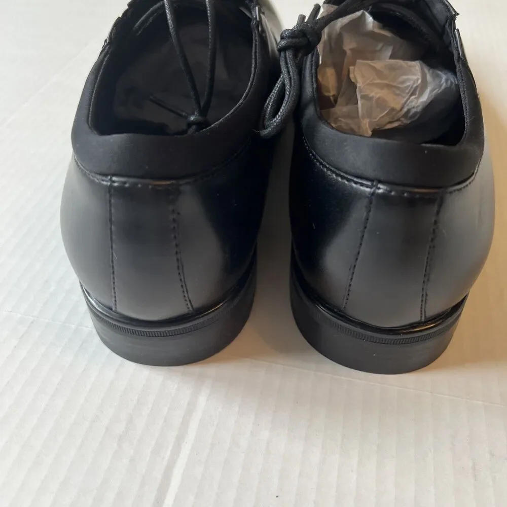 Kenneth Cole 11 M Reaction Logan Flex Lace Up Oxfords Solid Dress Black Shoes
